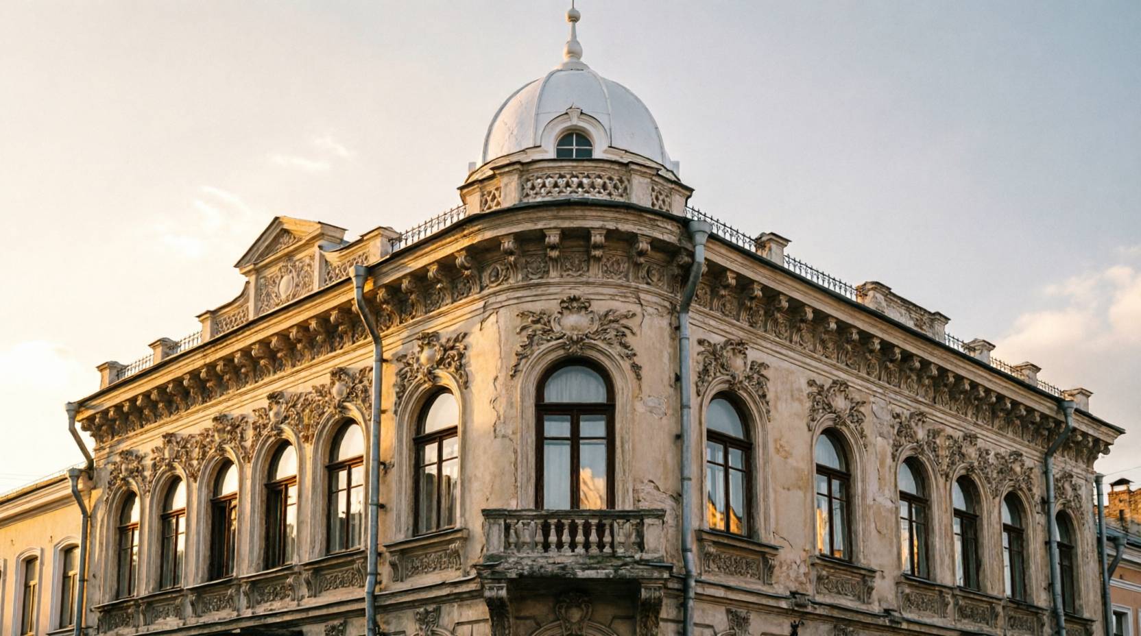 Каменный особняк с бельведером на улице Новой